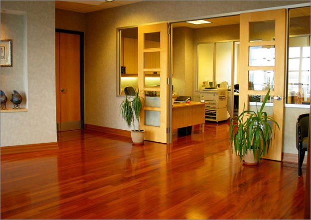Office Hardwood Flooring Clean